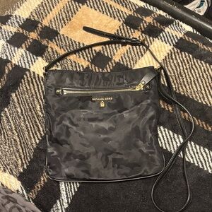 Michael Kors Black Camouflage Crossbody Bag